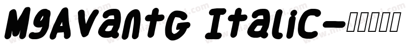 MgAvantG Italic字体转换
